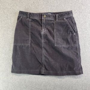 The North Face Skirt Womens Medium Gray Corduroy Pockets Y2K 90s VTG